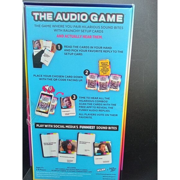 The Audio Game  Social Medias Funniest Sound Bites  450 Cards  For Ages 17+  By - Picture 3 of 6